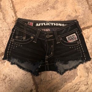 Affliction shorts. Size 24.